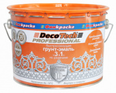 DecoTech грунт-эмаль 3в1  0,9 кг зеленая RAL6005 (до -10 С)
