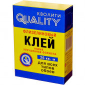 Клей QUALITY (КОРОБКА) флизелин 200 гр (36) 