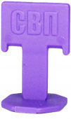 Зажим "Флажок" 1,4 мм, 500шт пакет фиолетовый (24пак/короб) (Новосиб)