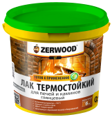 ЛАК термостойкий глянцевый ZERWOOD LT для печей и каминов 0,9кг ведро (уп 12)