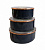 Набор эмалированных контейнеров 6 OMS (3/3) цвет серый 10200-Gr Турция